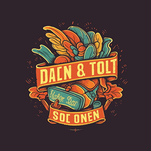 logotype for an online auction service helping people sell stuff the don’t need but others need more, vector, warm