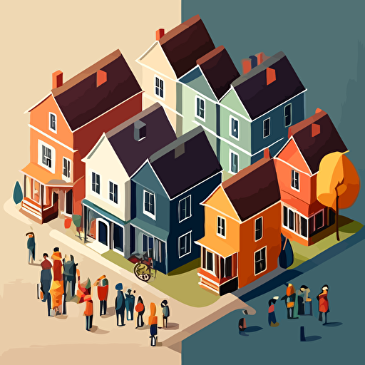 vector illustration of a community