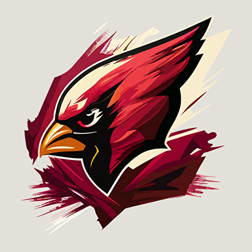 arizona cardinals logo, minimialistic, vector