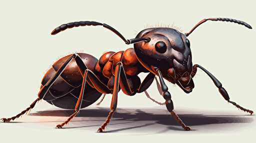 friendly huge ant vector,