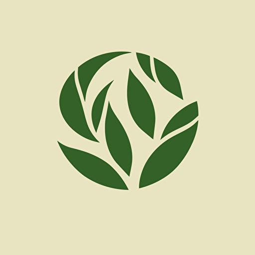 a logo for a brand called ReFashioned, leaf, recycle, green, vector, symobic, minimal, by Paul Rand