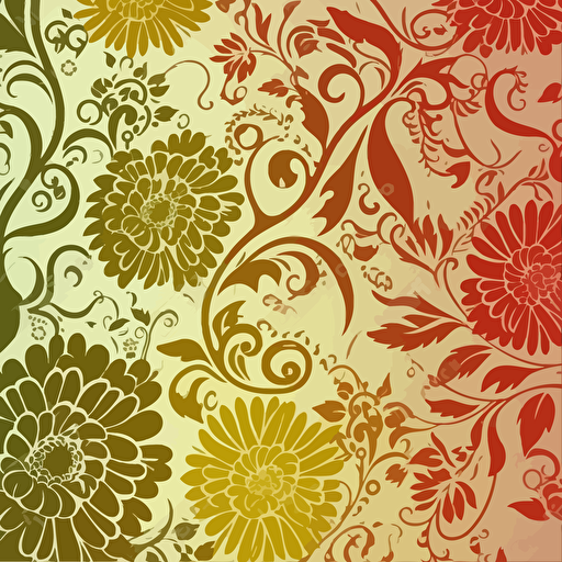 , floral pattern, vector illustration