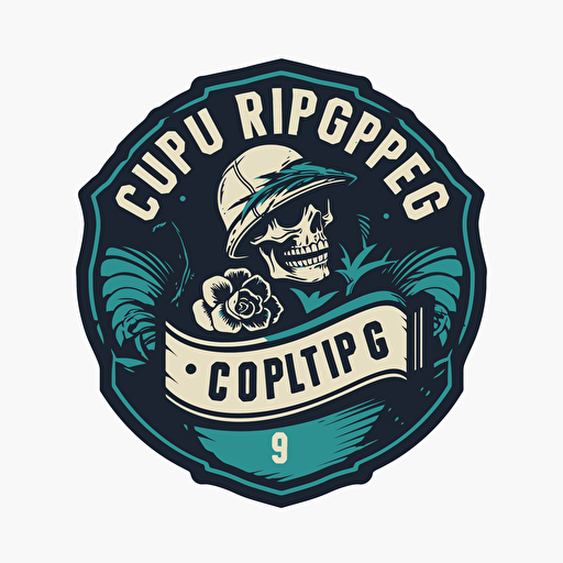 Rip Curl surfing company logo, isolated, no background, clean edges, high-resolution, vector format, transparent PNG file, suitable for overlaying on other images or designs