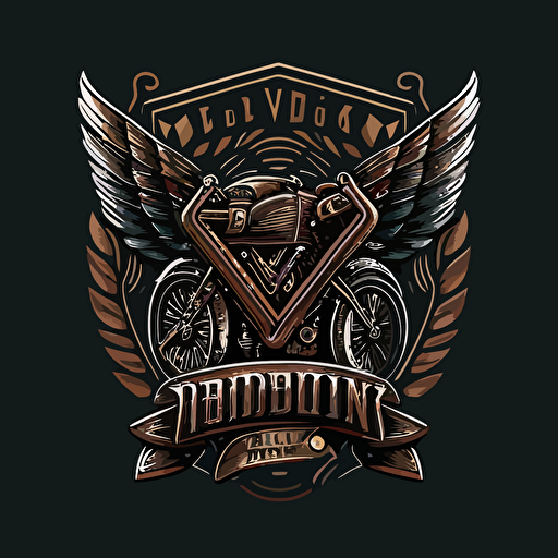 Logo for a motorcycle brand in vector quality