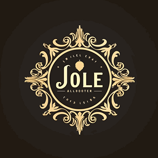 Design logo, text jole design, art, flat design, vector