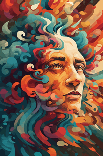 vector image, pdff, svg, thick strokes ::3 infinite library, bookshelves ::1