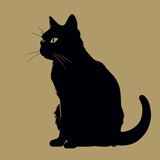cat silhouette vector