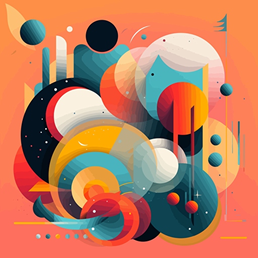 vector abstract shapes colorful
