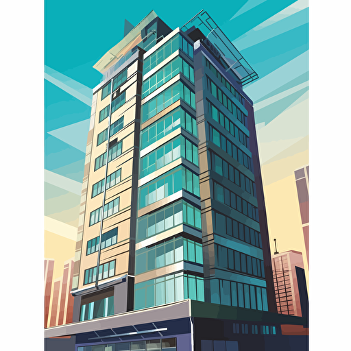 highrise building vector