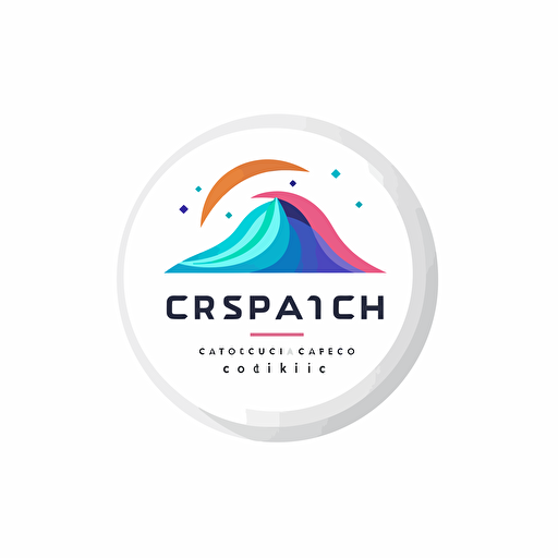 minimal logo for crm saas company called dispatch. white background, modern, vector