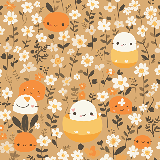 cute vector wallpapers of littile miniature flowers