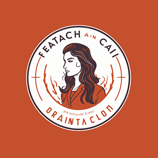 simple vector logo for doctor, women's health