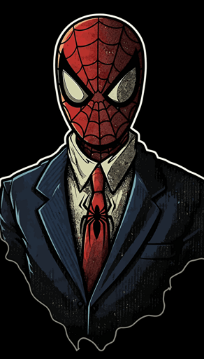 a sticker of a spider