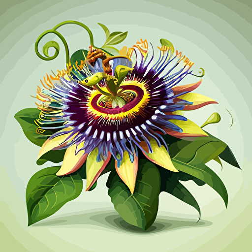 passionflower in vectors