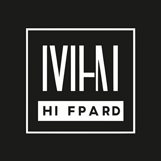 a emblem logo for a fashion brand, hip, young, urban, flat design, black and white, iconic, simple, vector