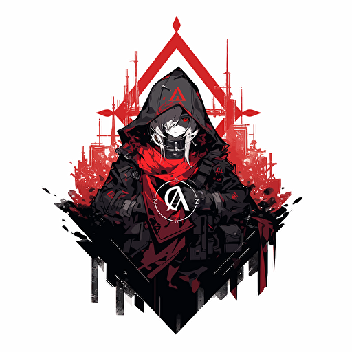 abandon labs logo, vector, red and black, video game company, web3