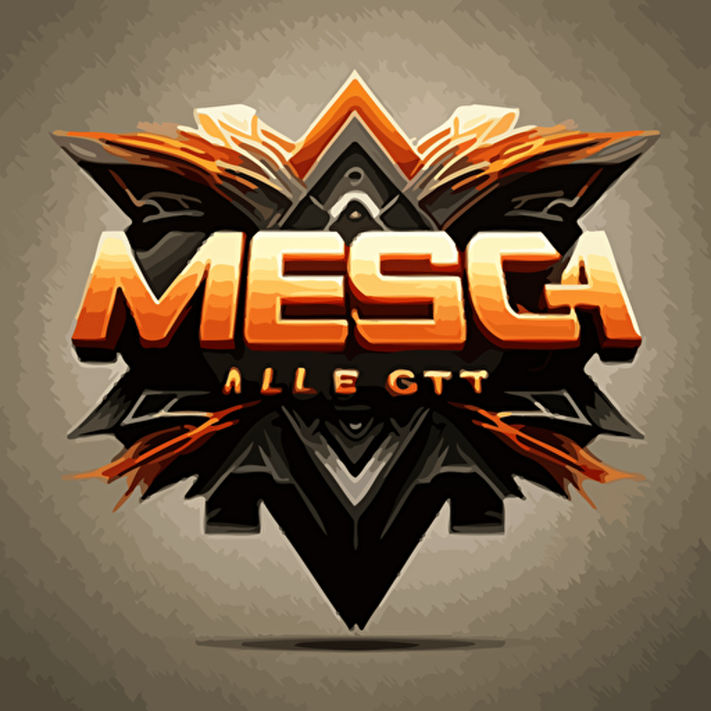 make logo with "Mega + Plus" in vector