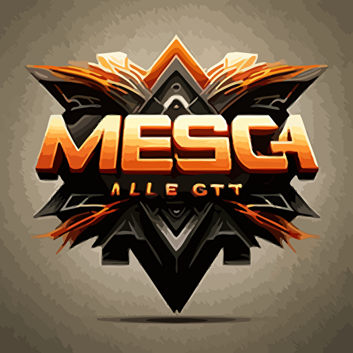 make logo with "Mega + Plus" in vector