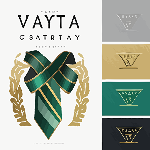logo for luxury fashion brand, vector in the form of a tie, usa italian fashion concept, the brand is called crayatta