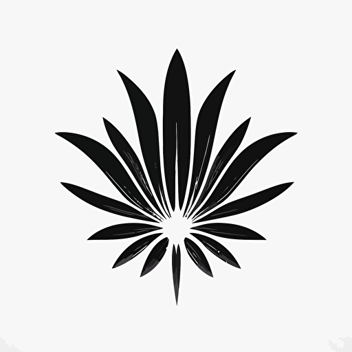 Flower, simple, symbol, corporate exorcist retro futuristic iconic logo, simple and cute logo, black vector, white background, leading to increase the value of each person.