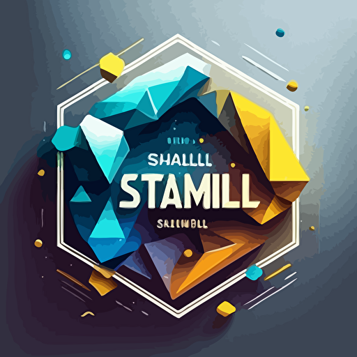 create a vector logo for my instagram account , blending "S" and "G" together into a single sybmol, with elements of weather patterns and a futuristic color palette to symbolize stability, professionalism, artisanal and futurism,