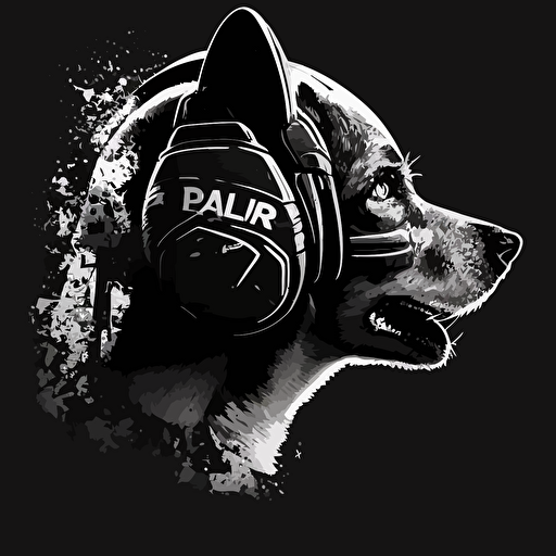 ears, call of duty perk, vector, black and white
