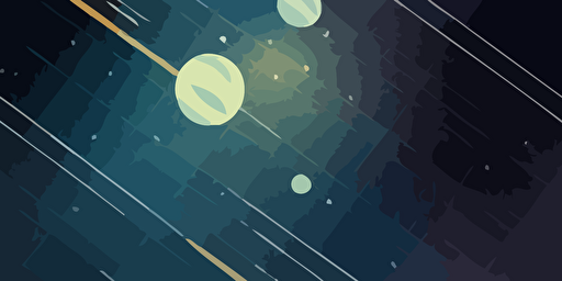 space station vector illustration, paper texture