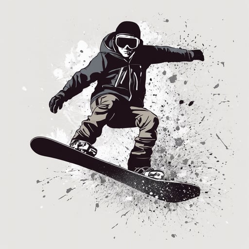 a person snowboarding