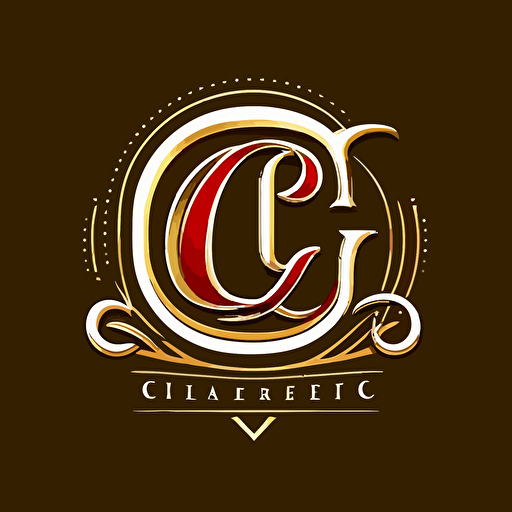 professional logos, lettermark of letter CJ, vector