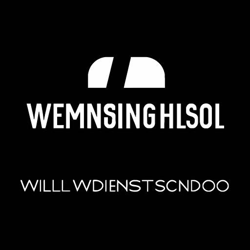 simple minimal logo of a film studio , flat vector style of massimo vignelli, black background