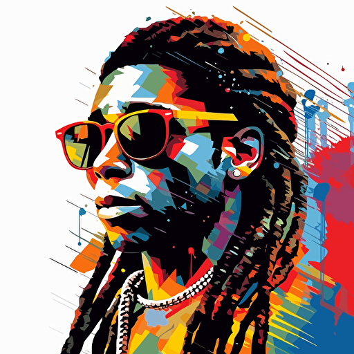 lil wayne absract design vector