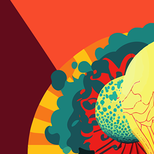 bright surrealist art vector