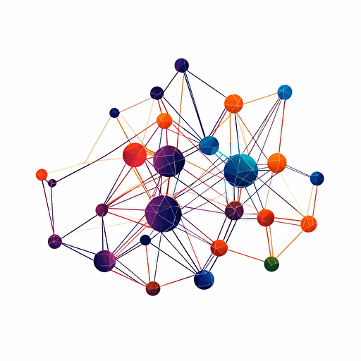 logo vector ai neural network diagram
