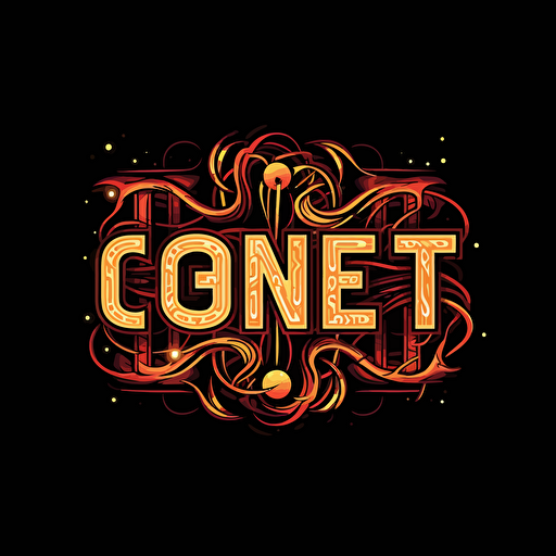 The word "Connect" written with vector style letters. Must looks like a logo for a boardgame association