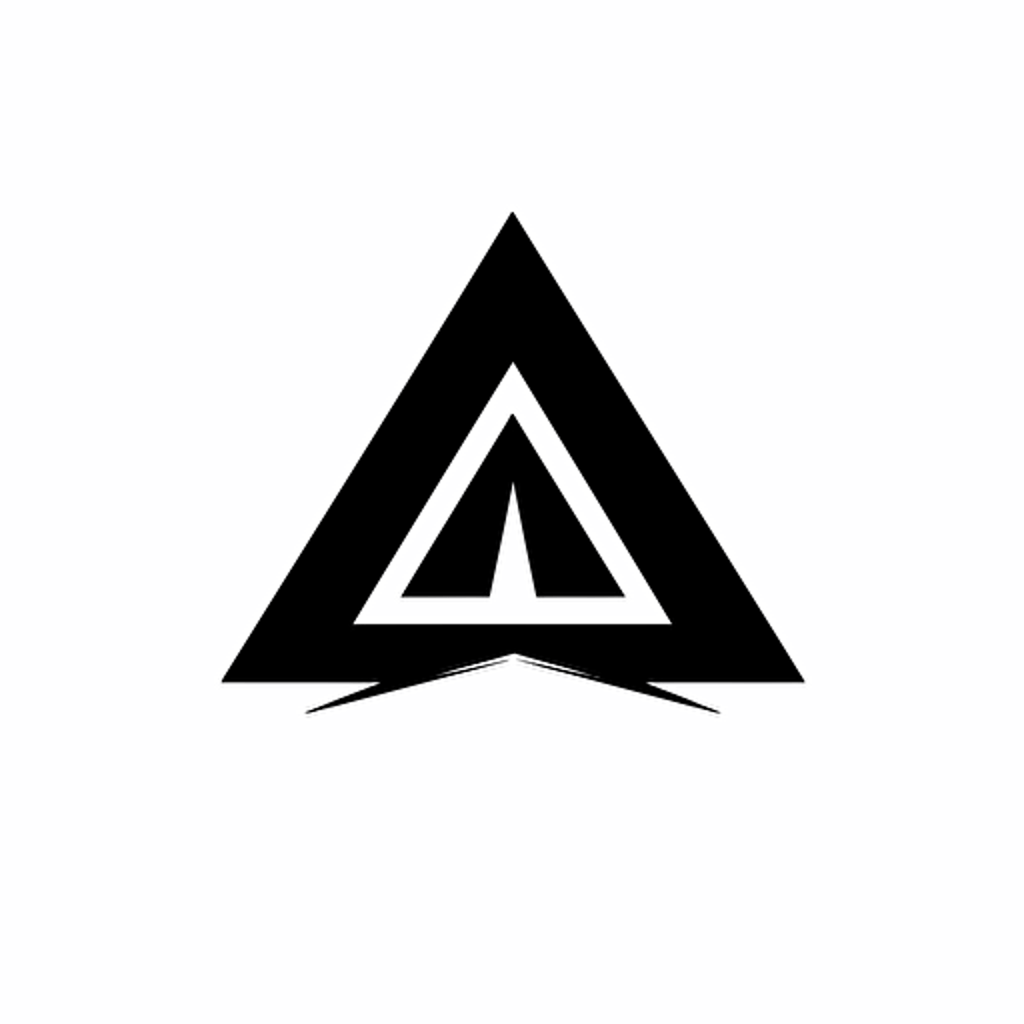 iconic logo of apex predetor minimalist vector image, black logo on white background, captivating look, vector