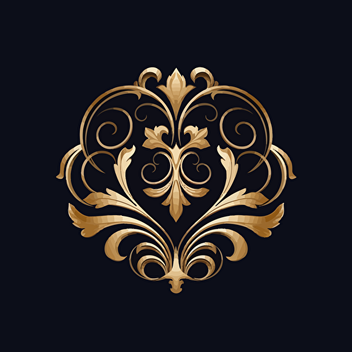 luxury simple logo, vector image