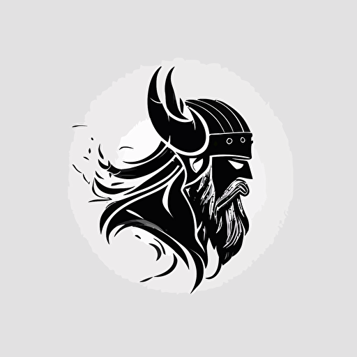 viking logo, abstract, vector, icon, white backround