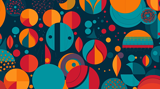 vector art style, simple shapes background pattern,