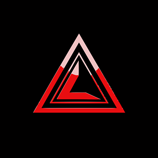 abandon labs logo, video game company, sharp, vector, red and black