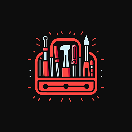 toolkit logo, minimalist, thick, vector
