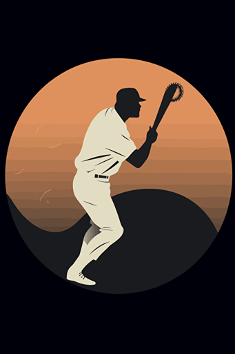 baseball, minimalistic vector,