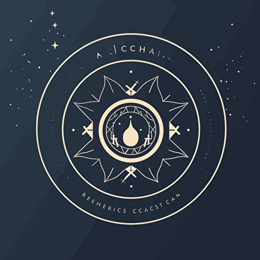 Chic astrological consultancy logo, Apple-like elegance, minimalistic design elements, fresh appearance, vector illustration, Adobe Illustrator