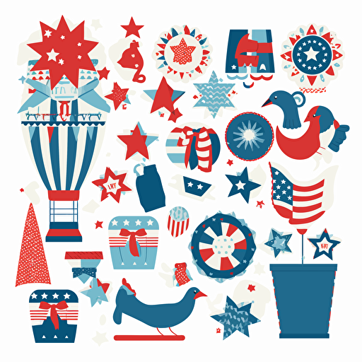 4th of july clips and svg vector