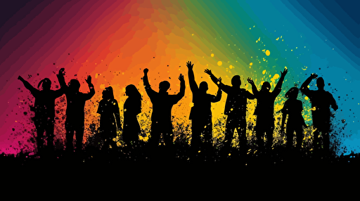 vector gradient showing a celebratory moment,