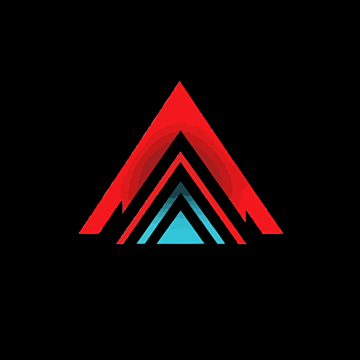 abandon labs logo, video game company, sharp, vector, red and black