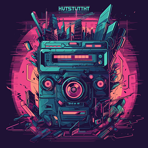 cassette futurism, vectorheart, hd,