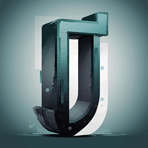vector style letter I