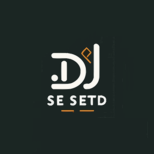 single logo design of letter 'DL STUDIO', FLAT 2d, vector, company logo, flat, clean, simplicity, embroidery sense