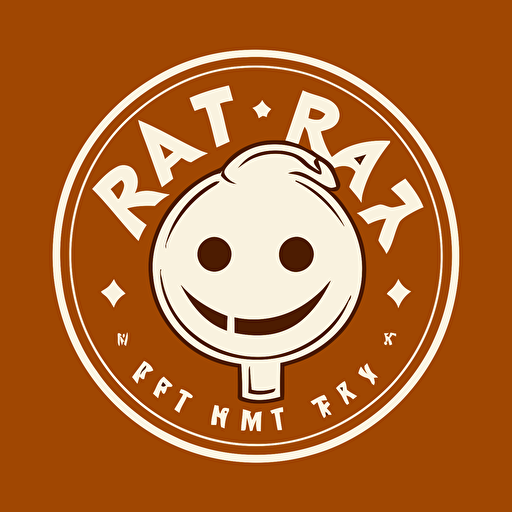 simple white logo vector of trick r treat
