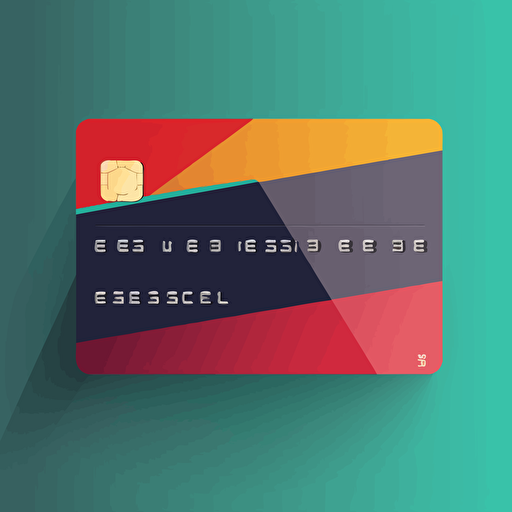credit card, vector, flat, high resolution